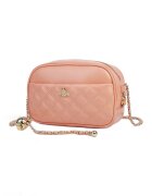 Ciel Geanta crossbody din piele cu aspect matlasat Vance - Portocaliu pal