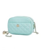 Ciel Geanta crossbody din piele cu aspect matlasat Vance - Verde deschis