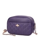 Ciel Geanta crossbody din piele cu aspect matlasat Vance - Violet prafuit