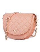 Ciel Geanta crossbody matlasata din piele Delina - Portocaliu pal