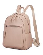 Ciel Rucsac din piele cu buzunare exterioare - Maro taupe deschis