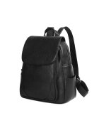 Ciel Rucsac piele cu buzunare exterioare Maeve negru