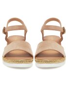 Clara Barson Espadrile dama bej - tesatura