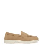 Clara Barson Mocasini dama bej - textil