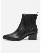 Clarks Botine cowboy de piele Morzine - Negru stins