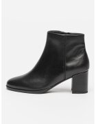 Clarks Botine cu toc masiv Freva - Negru