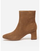 Clarks Botine de piele intoarsa Fernie - Maro taupe
