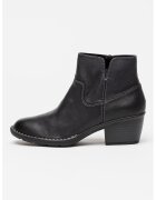 Clarks Botine de piele Kastela - Negru