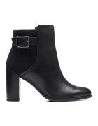 Clarks Botine de piele si piele intoarsa Freva 85 - Negru