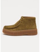 Clarks Ghete chukka cu talpa cu aspect striat Torhill-Moss - Verde sparanghel
