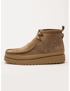 Clarks Ghete chukka de piele intoarsa Wallabee - Maro taupe deschis