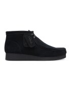 Clarks Ghete de piele intoarsa cu sireturi Wallabees - Negru