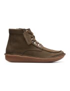Clarks Ghete de piele nabuc Funny Cedar - Kaki