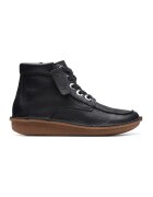 Clarks Ghete de piele nabuc Funny Cedar - Negru