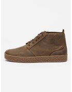 Clarks Ghete de piele nabuc Streethill - Kaki/Caramel