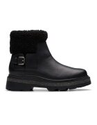 Clarks Ghete impermeabile de piele Hencroft Madi - Negru