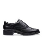 Clarks Pantofi brogue de piele - Negru