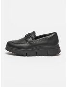 Clarks Pantofi loafer de piele cu aplicatie contrastanta - Negru