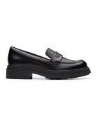 Clarks Pantofi loafer de piele lacuita - Negru stins