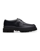 Clarks Pantofi loafer din piele cu curele - Negru
