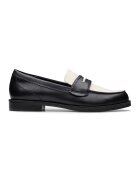 Clarks Pantofi loafer din piele cu model uni - Negru stins