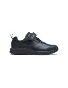 Clarks Pantofi sport de piele cu velcro si insertii textile Steggy Stride - Negru