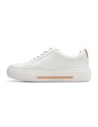 Clarks Pantofi sport de piele Hollyhock - Alb