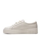 Clarks Pantofi sport de piele intoarsa cu model uni - Alb murdar