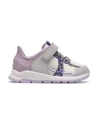 Clarks Pantofi sport de piele usori cu sireturi elastice Selva Line - Lila/Ametist/Liliac prafuit