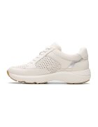Clarks Pantofi sport demi-wedge cu garnituri din piele - Alb murdar