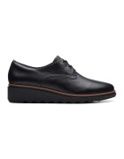 Clarks Pantofi wedge de piele Sharon - Negru