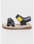 Clarks Sandale de piele cu banda velcro Spiney Step K - Albastru prafuit/Bleumarin