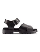 Clarks Sandale de piele cu catarama Orinoco - Negru
