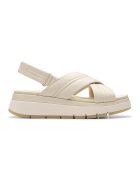 Clarks Sandale de piele cu platforma Tuscan - Crem