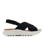 Clarks Sandale wedge cu barete incrucisate Dashlite - Negru