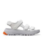 Clarks Sandale wedge cu velcro Atl - Alb murdar