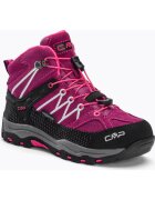 CMP Bocanci de trekking pentru copii - Rigel Mid - Piele naturala - Poliester - Roz - Negru