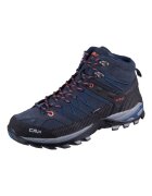 CMP Bocanci trekking pentru barbati - Rigel Mid WP - Piele intoarsa - Bleumarin/Negru - Negru/Bleumarin