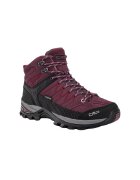 CMP Ghete de trekking dama - Piele - Visiniu/Negru - Visiniu/Negru