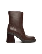 Coach Botine dama - piele naturala - maro