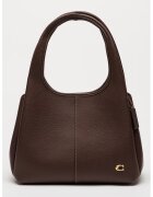 Coach Geanta hobo din piele cu logo metalic Zoe - Maro cognac - 12x33x19