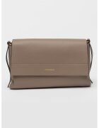 COCCINELLE Geanta de piele cu bareta de umar cu aspect impletit Boheme - Maro taupe