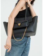 COCCINELLE Geanta de piele cu bareta de umar si etui detasabil Double Beat - Negru
