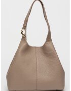 COCCINELLE Geanta tote de piele C-Easy - Maro taupe