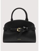 COCCINELLE Geanta tote de piele cu bareta decorativa Sabine - Negru/Negru stins