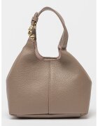 COCCINELLE Geanta tote din piele Easy - Maro taupe deschis