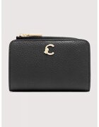 COCCINELLE Portofel pliabil de piele C-Me - Negru stins