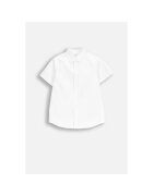 Coccodrillo Camasa cu maneca scurta bumbac - broderie decorativa - alb