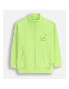 Coccodrillo Hanorac verde lime - bumbac - cu fermoar - pentru baieti