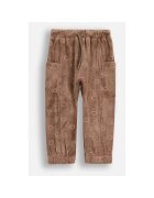 Coccodrillo Pantaloni de velur cu model stantat